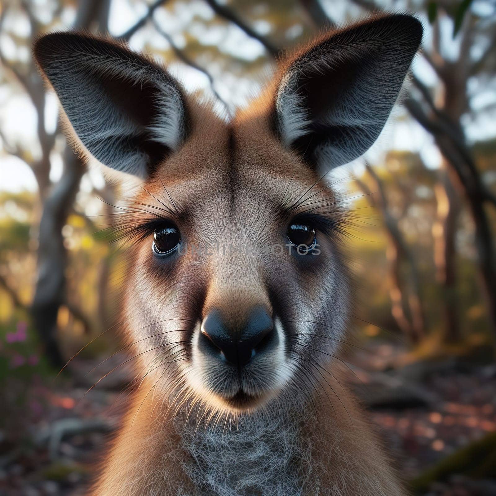 Wild animals of Australia - Kangaroo. Generative AI. High quality illustration