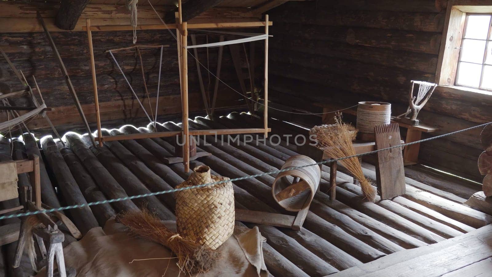 Kizhi, Karelia - July 22, 2020: Museum of the Life of Ancient Karelians on Kizhi Island on Lake Onega, Russia. by DovidPro