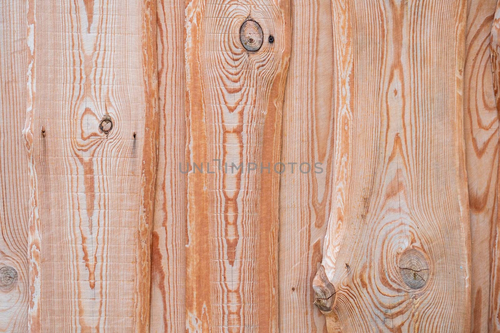 Wooden barn wall made of boards in russian village. by DovidPro