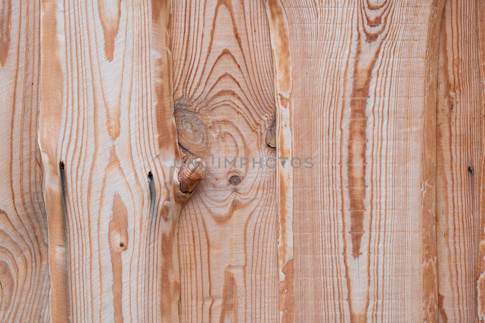 Wooden barn wall made of boards in russian village. by DovidPro