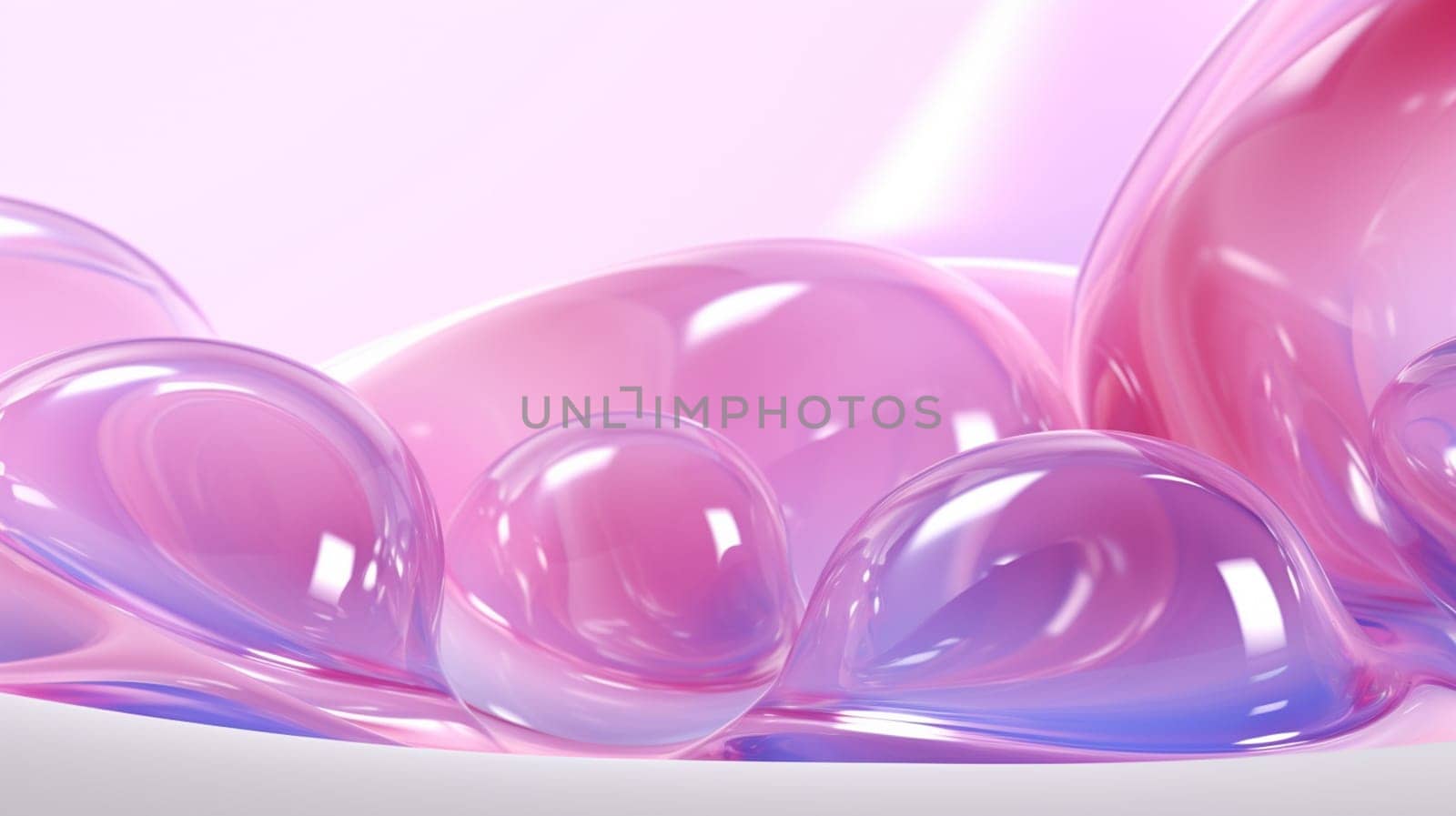 Beautiful abstract close up color pink white and purple soap bubbles background and wallpaper by Andelov13