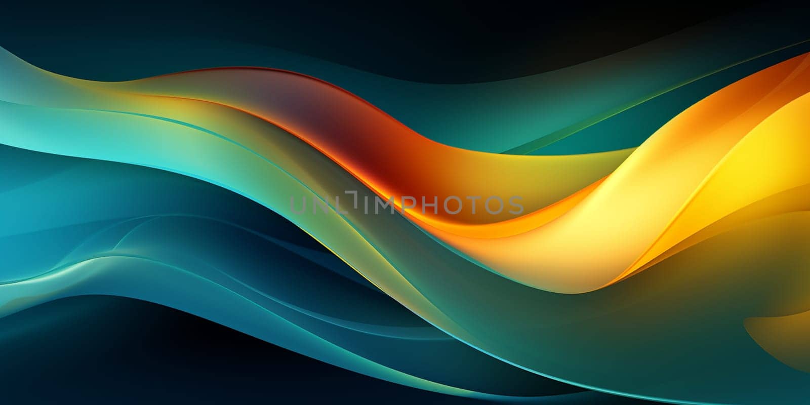 blue and orange abstract background by Andelov13