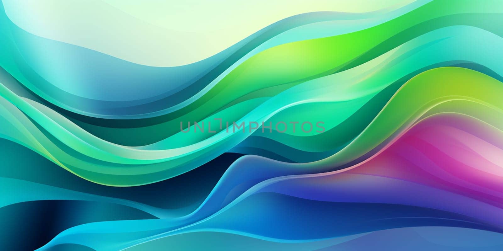 Bright color wave with blur and glowing effects. Abstract background. High quality photo