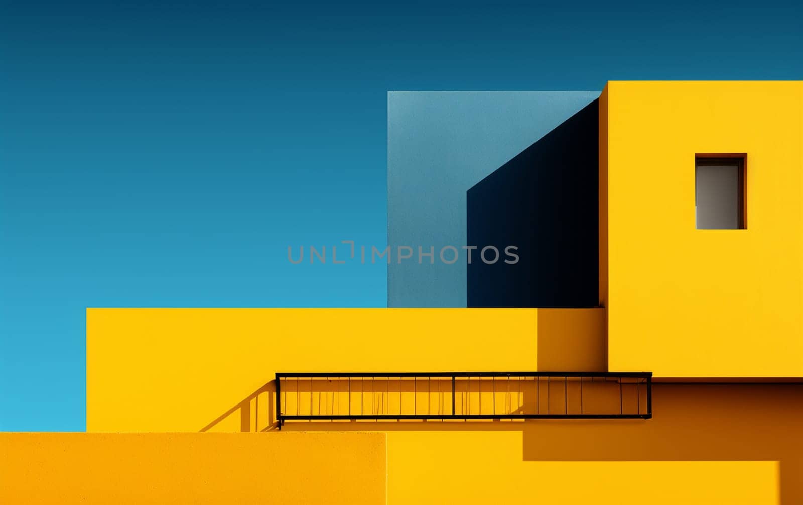 Building top view minimalistic style, aesthetic colors. High quality photo