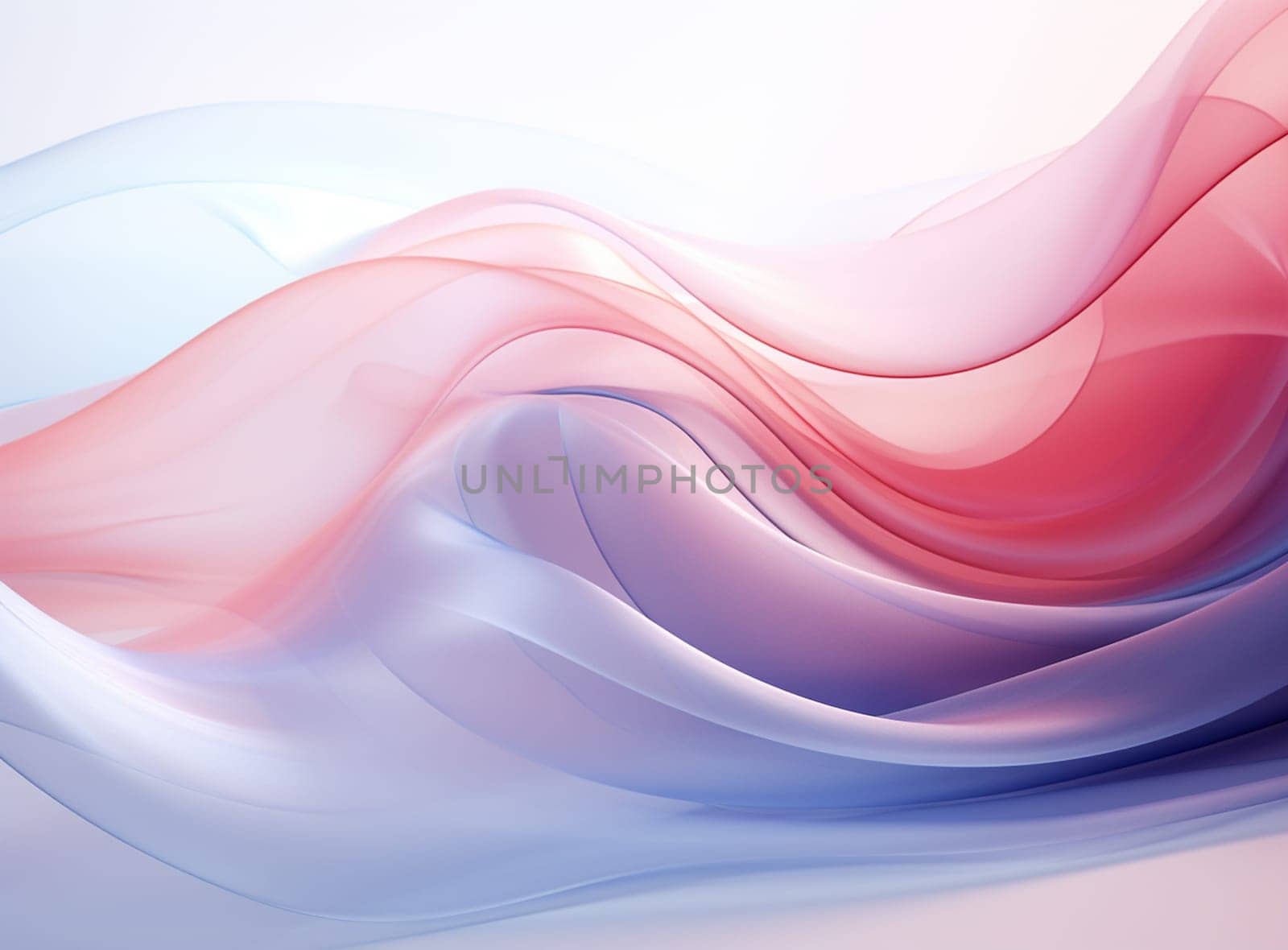 an abstract 3D image of digital waves in shades of Pink, Blue and purple - wave illustration. . High quality photo