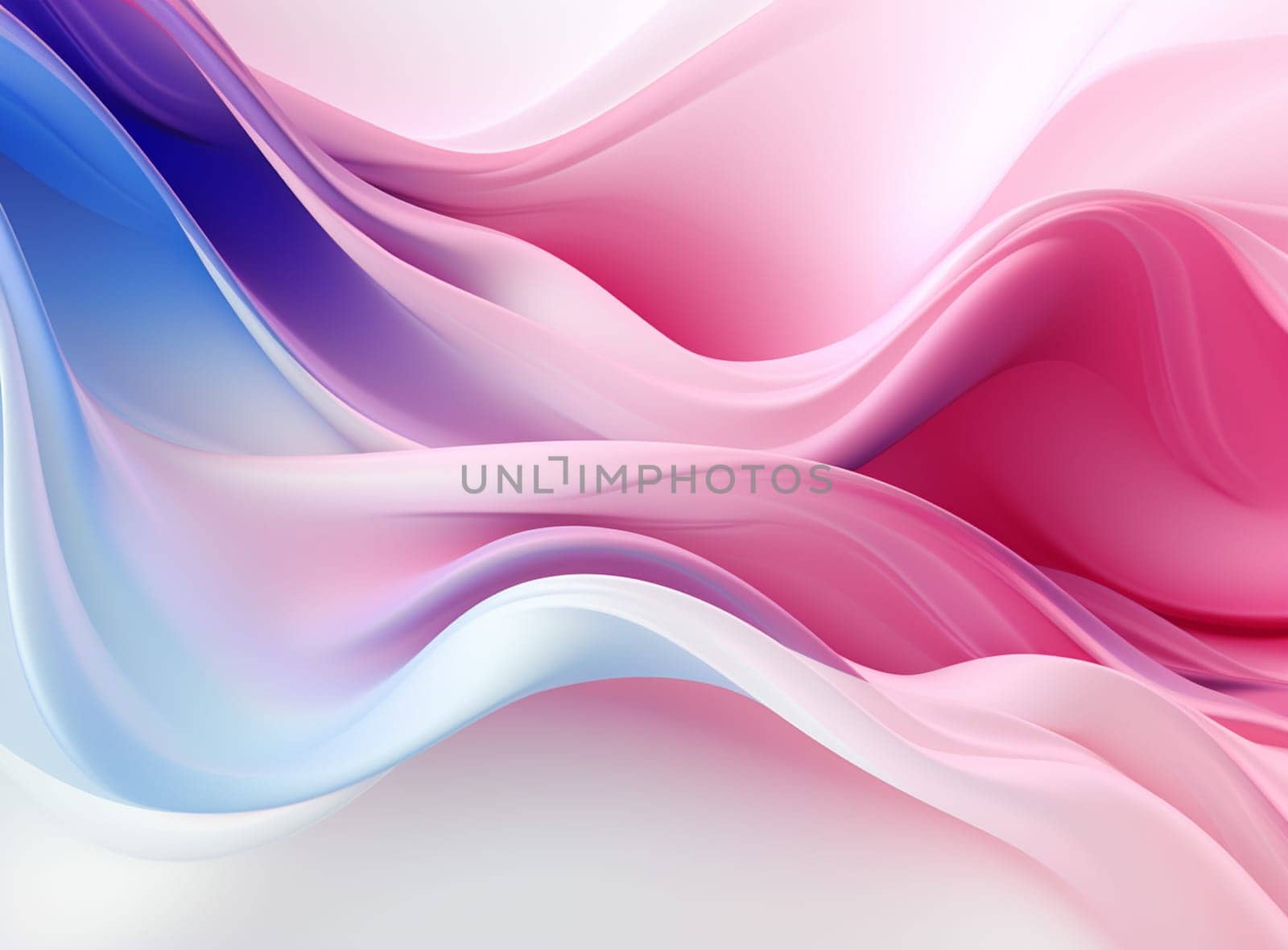 an abstract 3D image of digital waves in shades of Pink, Blue and purple - wave illustration. . High quality photo