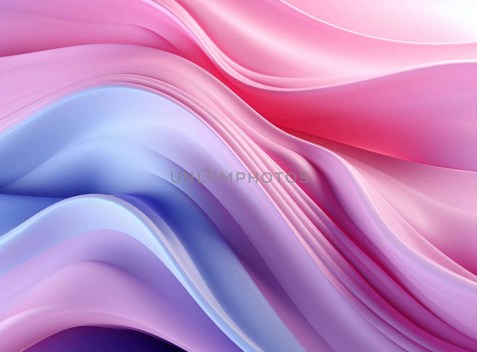 an abstract 3D image of digital waves in shades of Pink, Blue and purple - wave illustration. . High quality photo