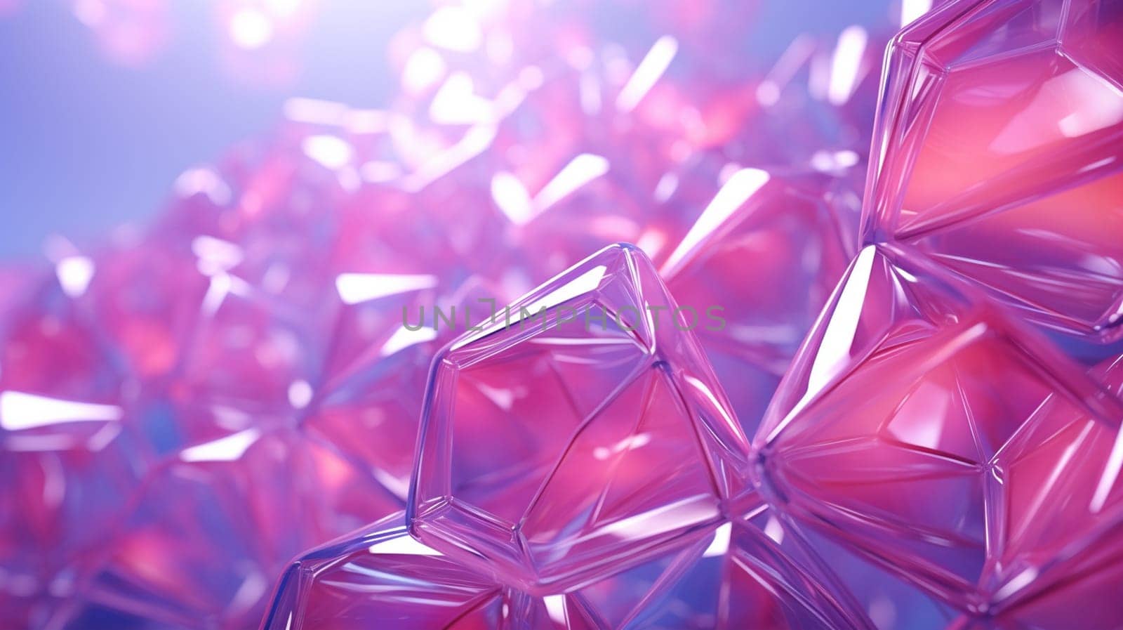 Crystal triangle background. 3d illustration, 3d rendering. by Andelov13