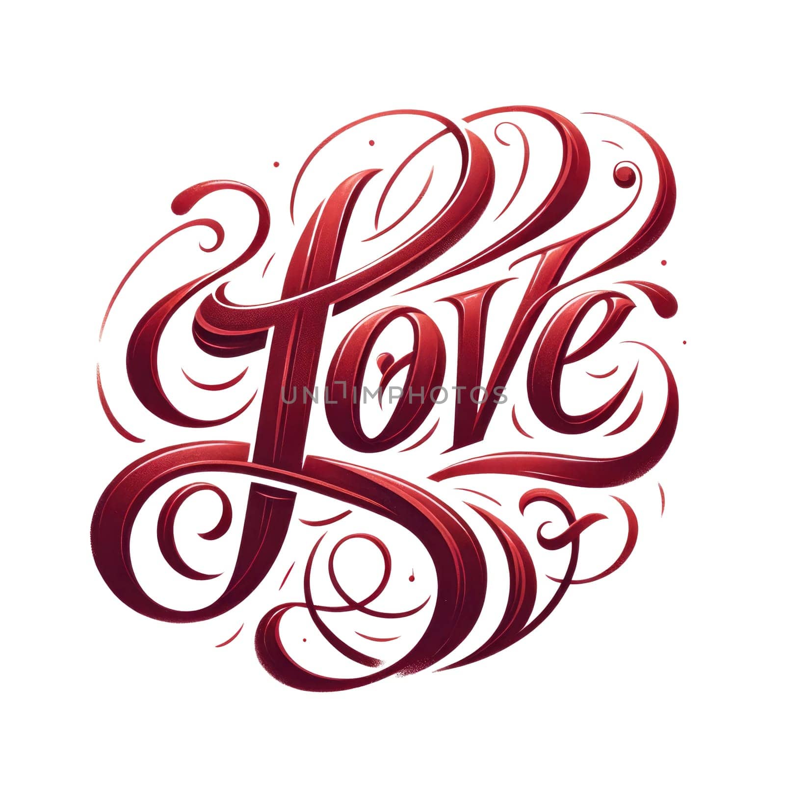 Word LOVE typography lettering design for valentines day card print. Vellichor. by biancoblue