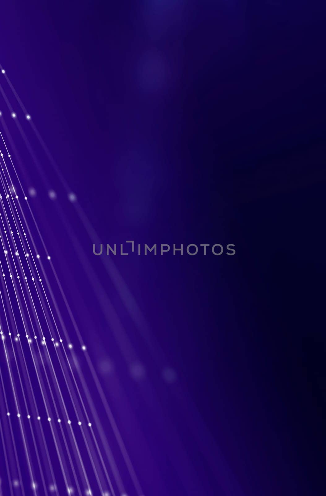 Abstract background of internet speed, connected dots and lines. 3d rendering.