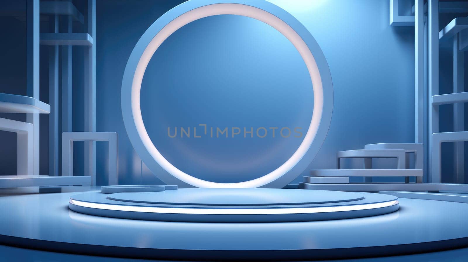 Abstract scene background. Product presentation, mock up, show cosmetic product, Podium, stage pedestal or platform. ai