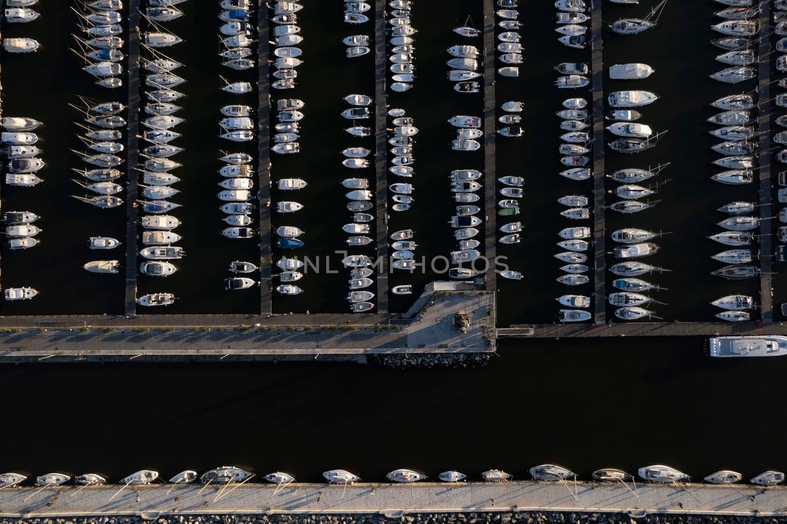 Aerial photographic documentation of the port of Viareggio Lucca 
Tuscany Italy 
