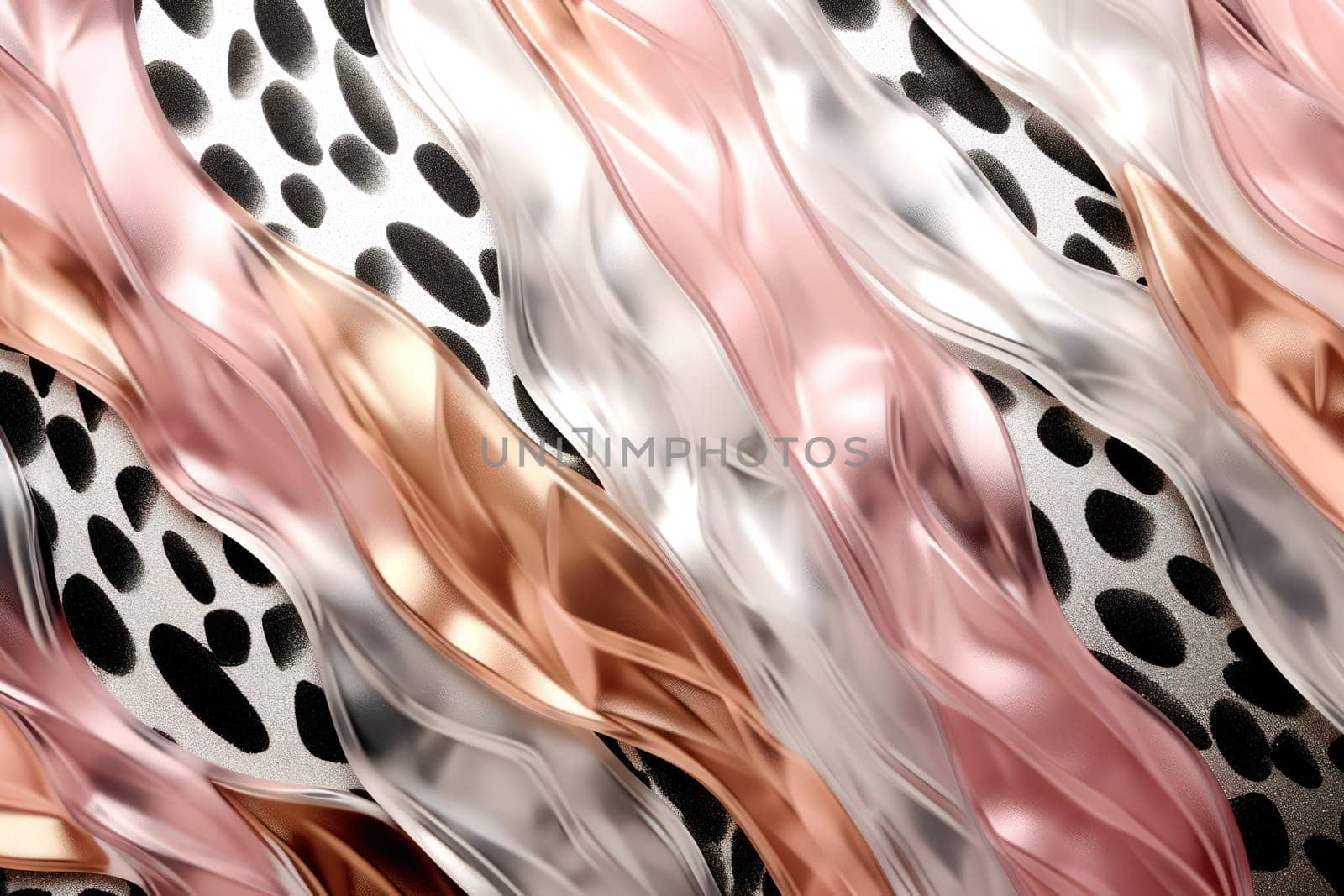 Dynamic Wave: Pink and White Watercolor Splash, Abstract Tiger Print on Modern Camouflage Texture