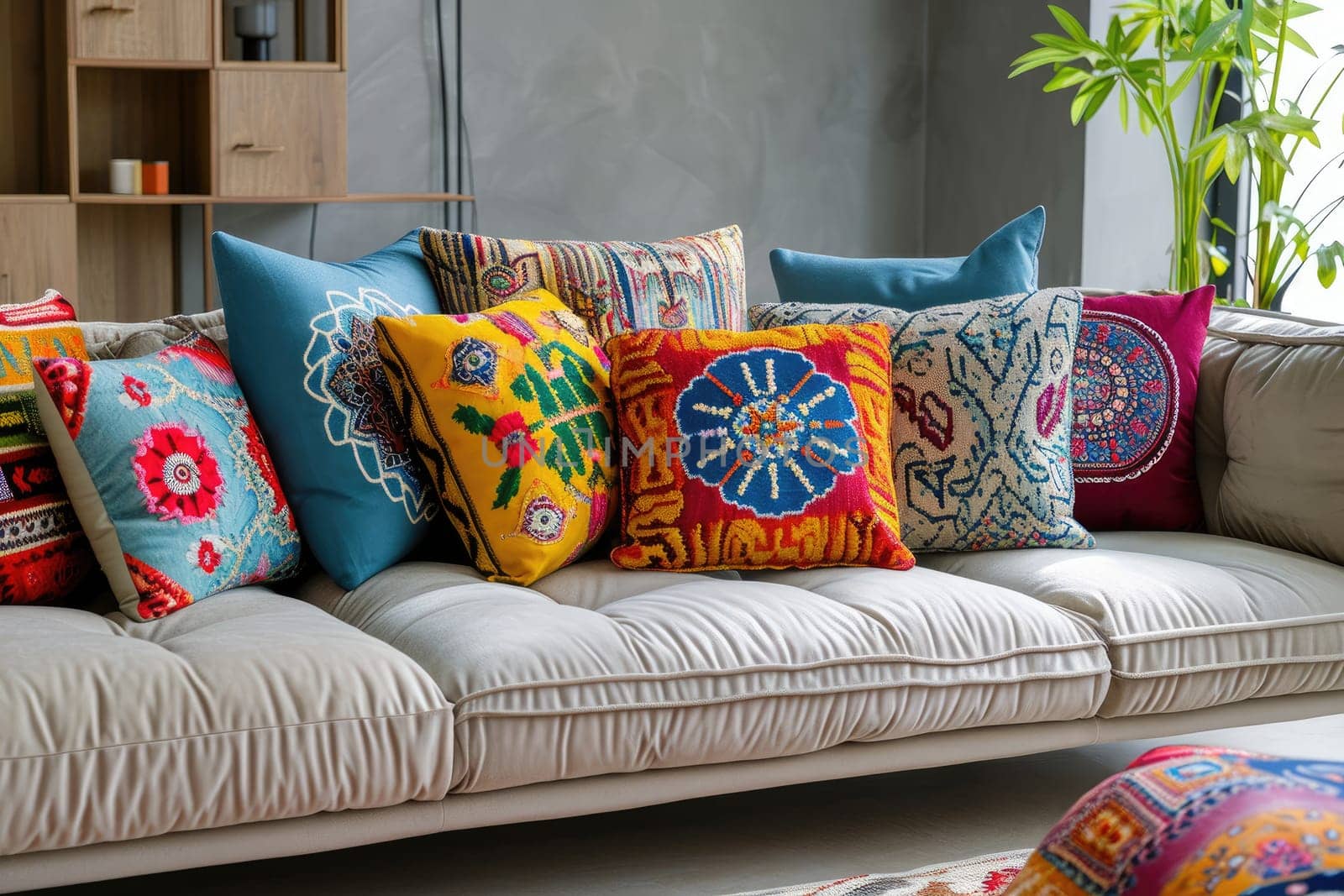 Oriental sofa cushions create a cozy atmosphere by Yurich32