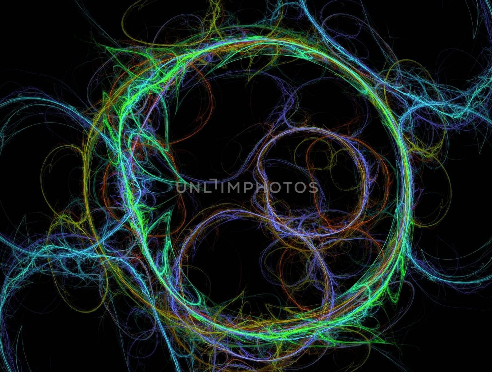 Imaginatory lush fractal texture image abstract background