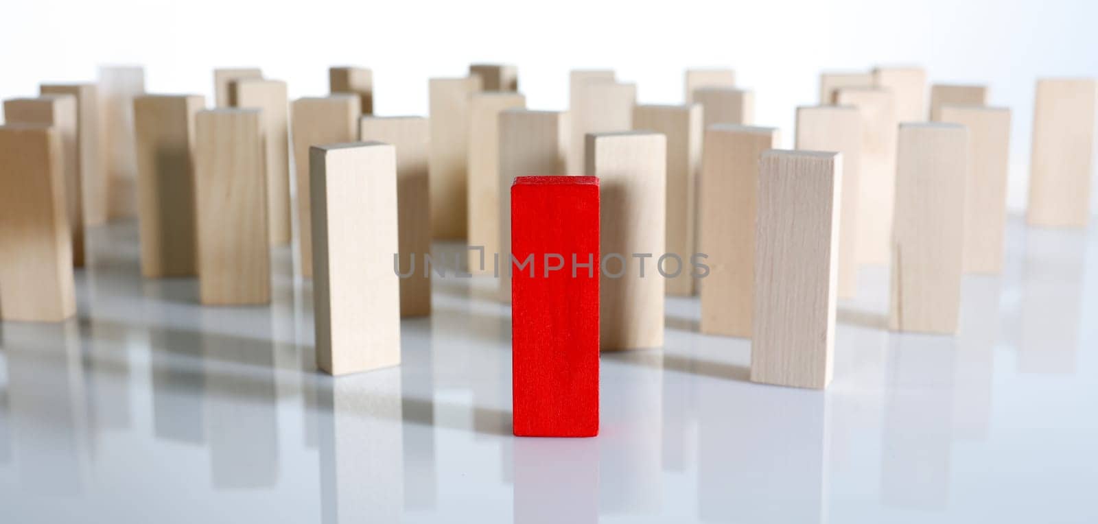 One red winner lottery wood block row by kuprevich