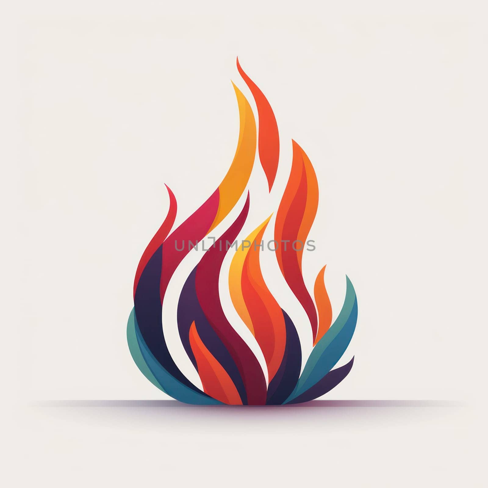 Flaming Fire: A Fiery Illustration of the Burning Campfire Emblem by Vichizh