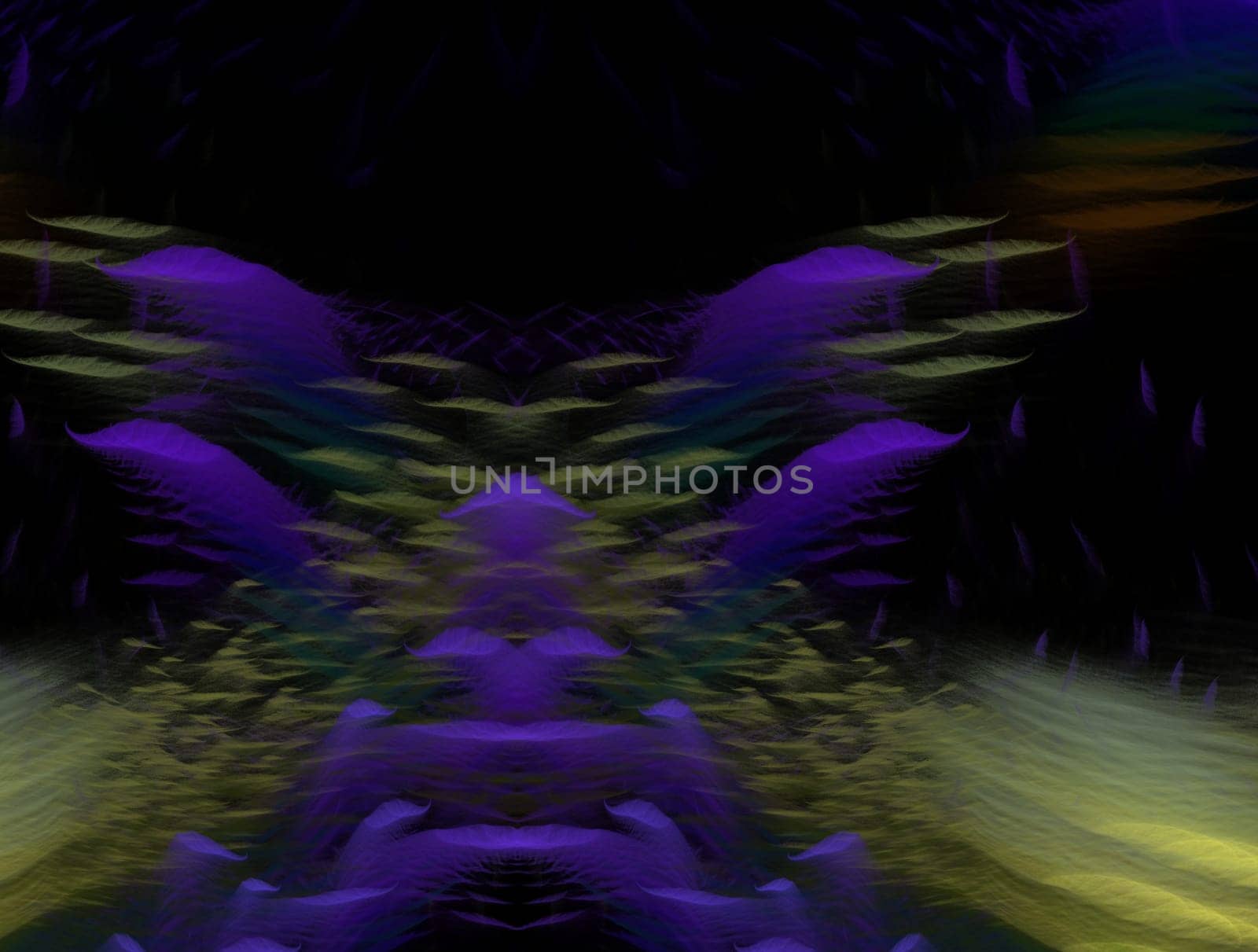 Imaginatory lush fractal texture image abstract background