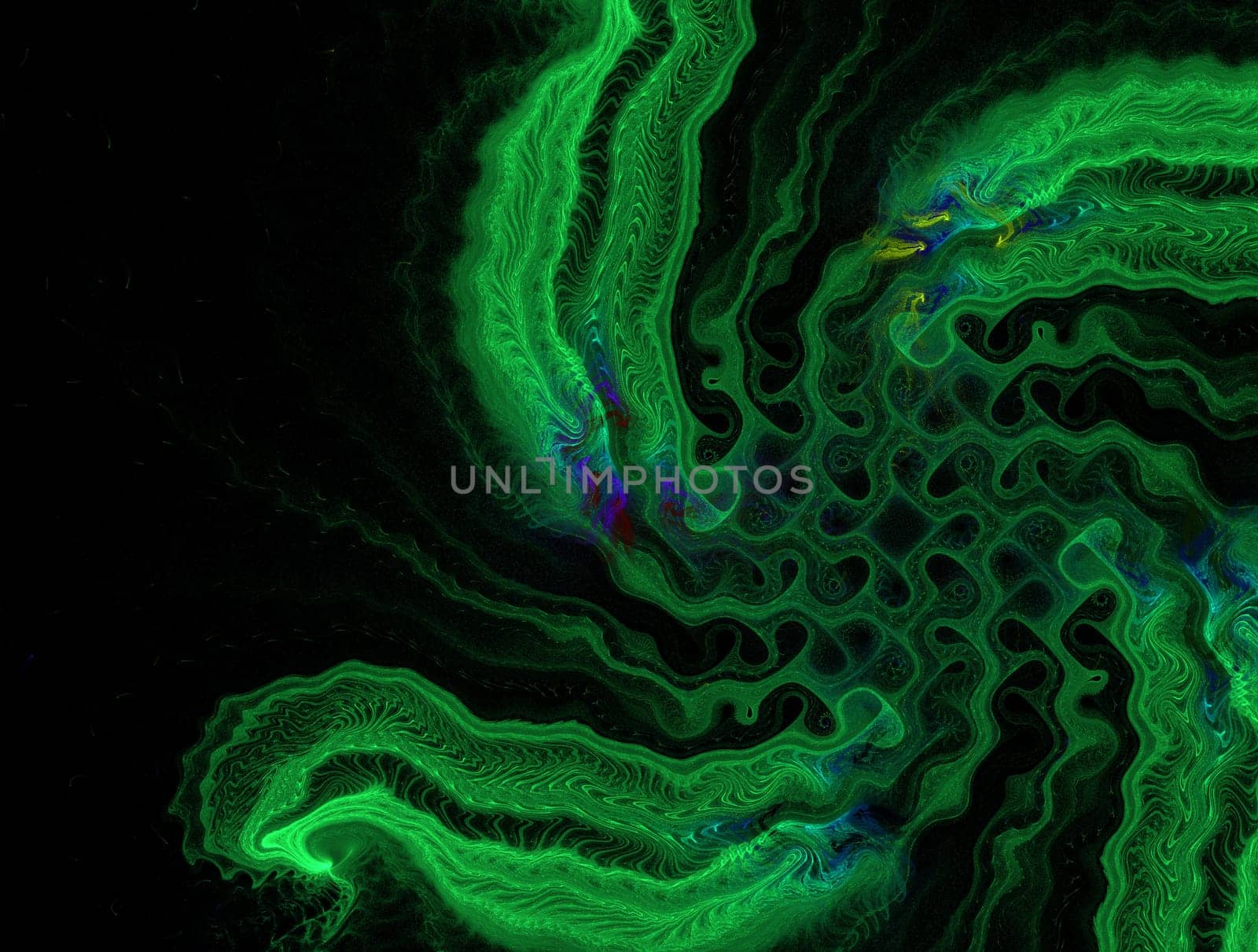 Imaginatory lush fractal texture image abstract background