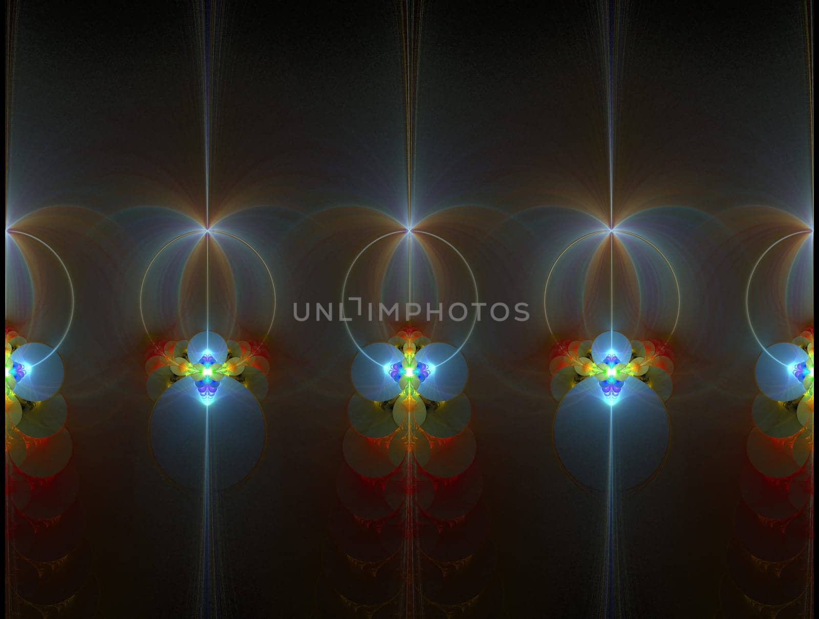 Imaginatory lush fractal texture image abstract background