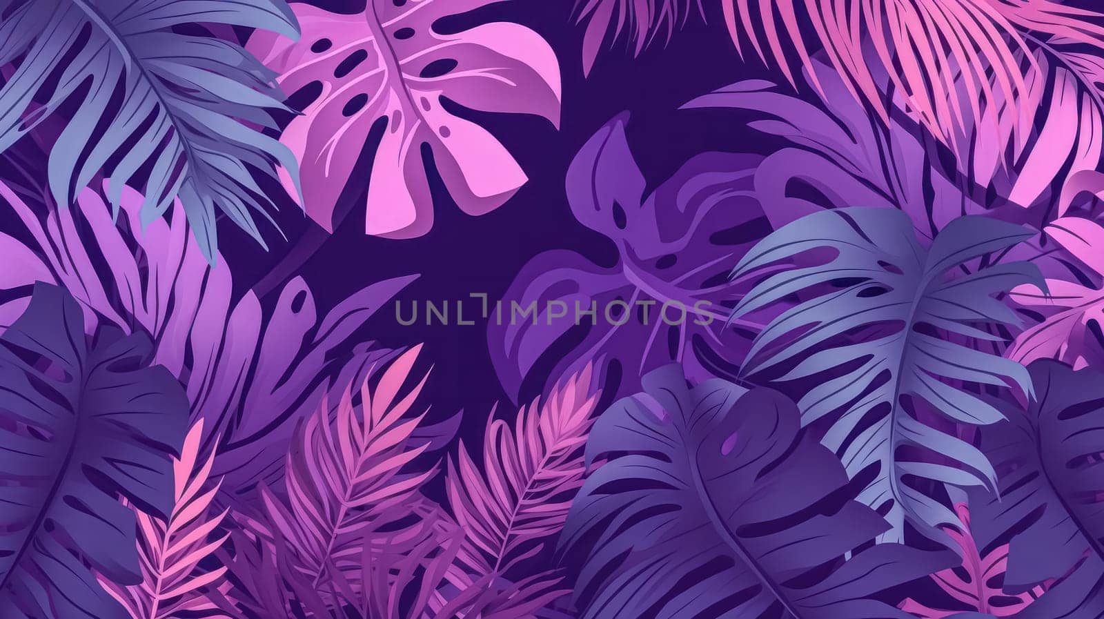 Lively neon tropical leaves in a captivating set of hand drawn illustrations. by Alla_Morozova93