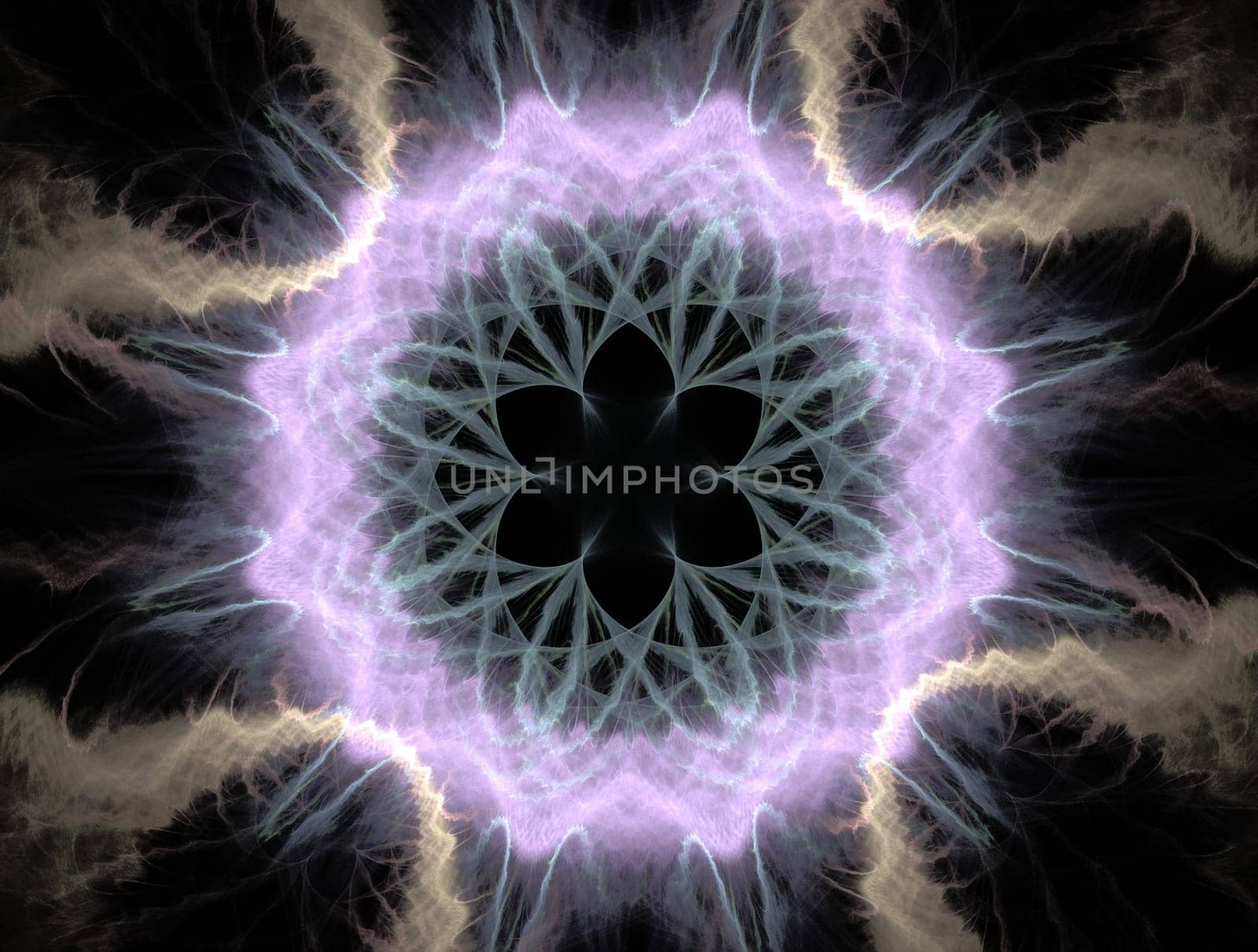 Imaginatory lush fractal texture image abstract background
