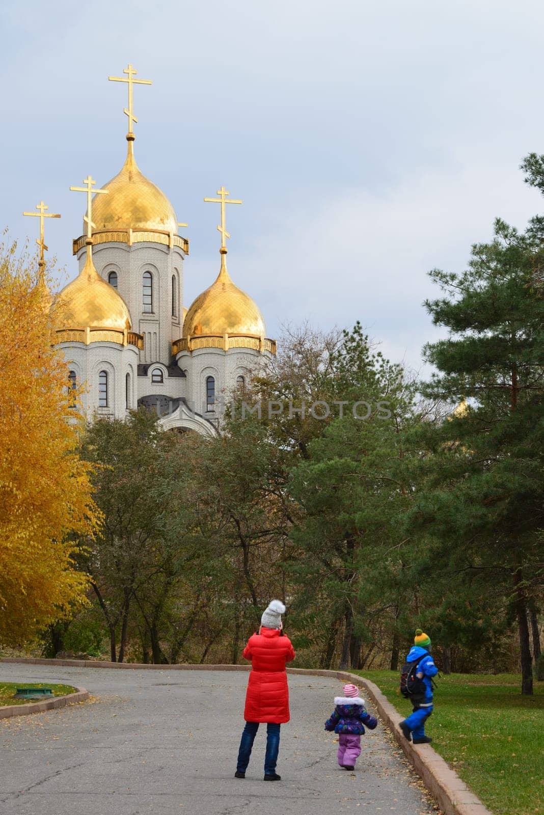 Volgograd, Russia - Church of All Saintson Mamayev Kurgan by olgavolodina