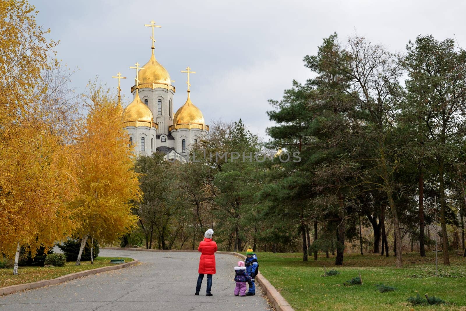 Volgograd, Russia - 2 Nov 2016. Church of All Saints on the Mamayev Kurgan