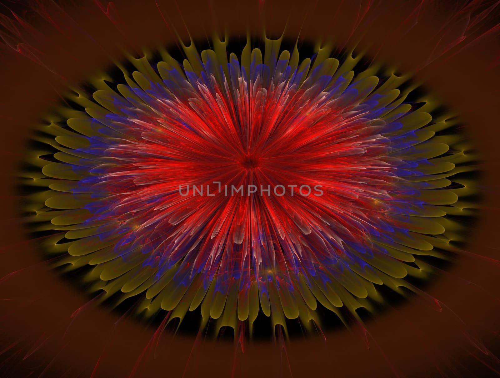 Imaginatory lush fractal texture image abstract background