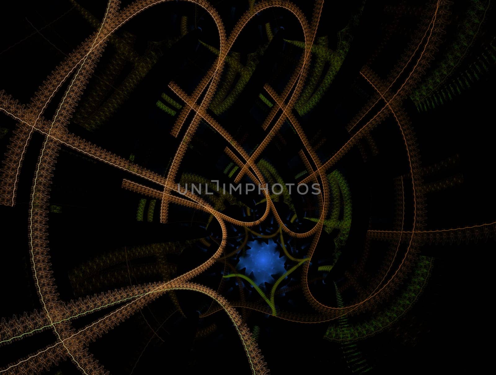 Imaginatory lush fractal texture image abstract background