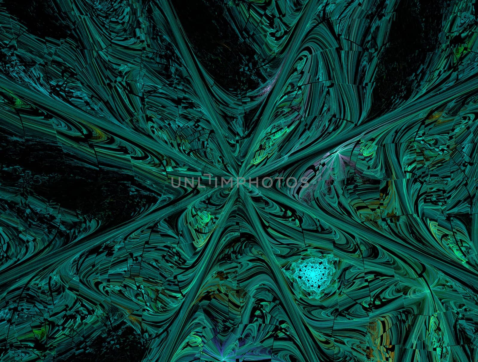 Imaginatory lush fractal texture image abstract background