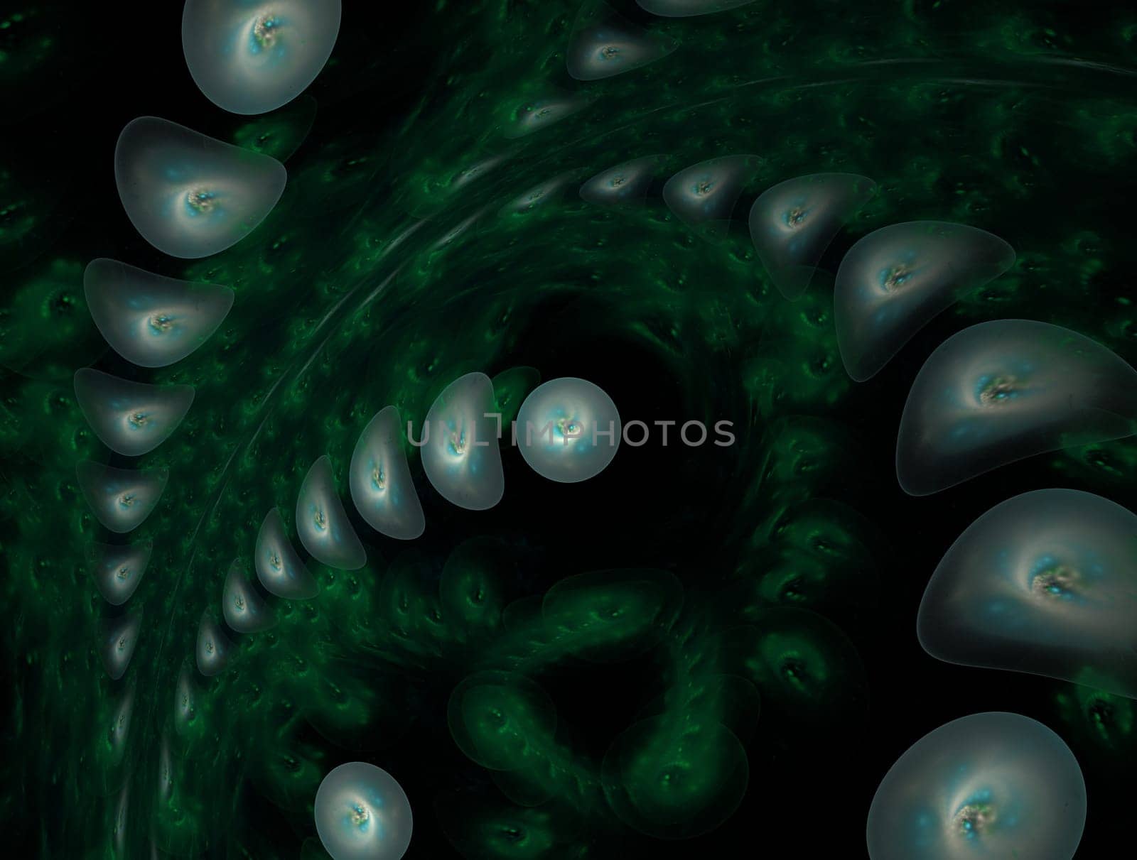 Imaginatory lush fractal texture image abstract background