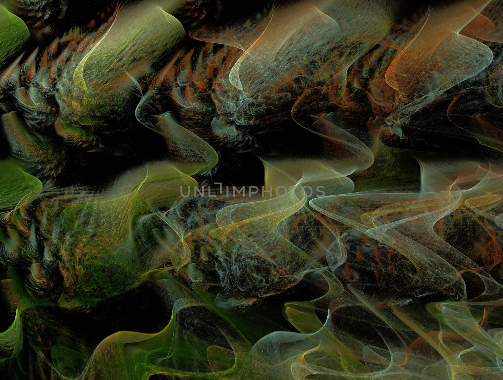 Imaginatory lush fractal texture image abstract background