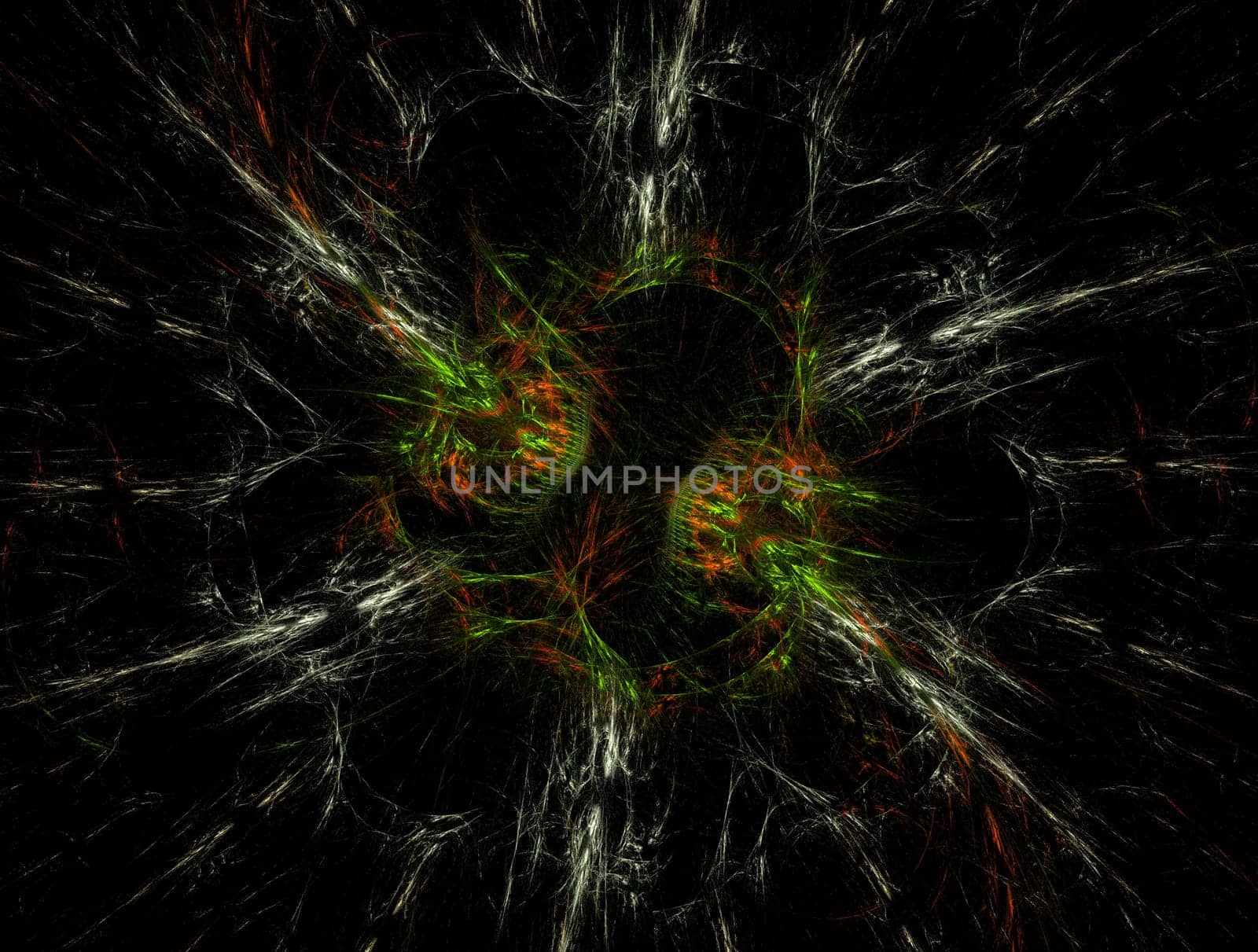 Imaginatory lush fractal texture image abstract background