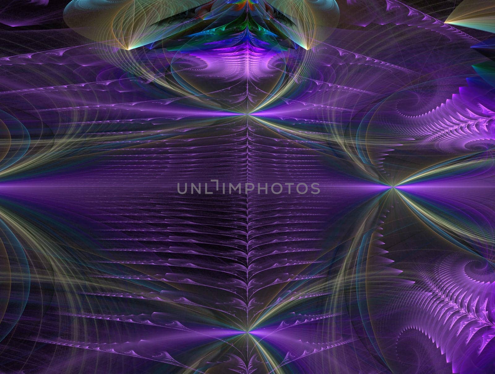 Imaginatory lush fractal texture image abstract background