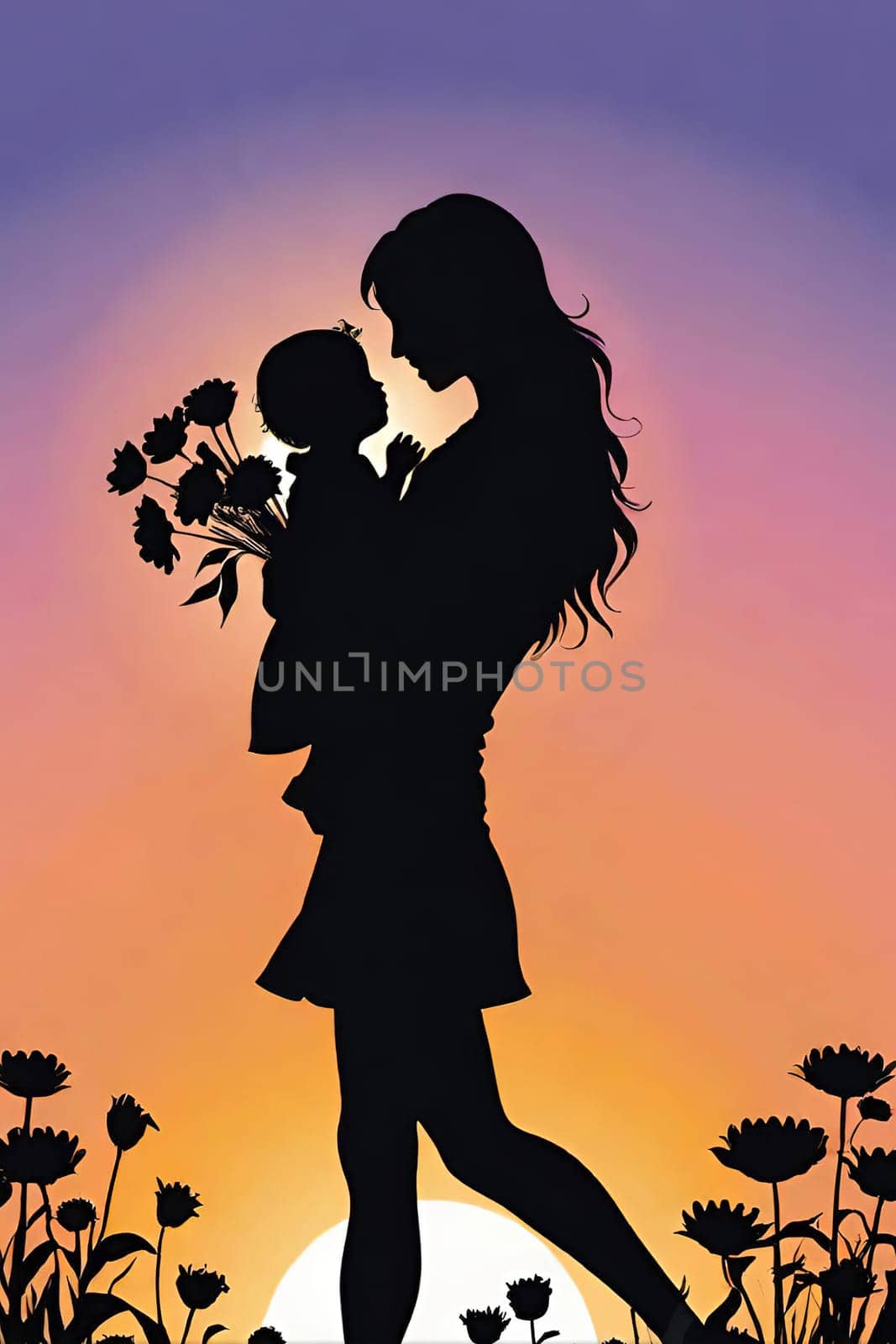 Mother's Day concept. Vector illustration. by yilmazsavaskandag