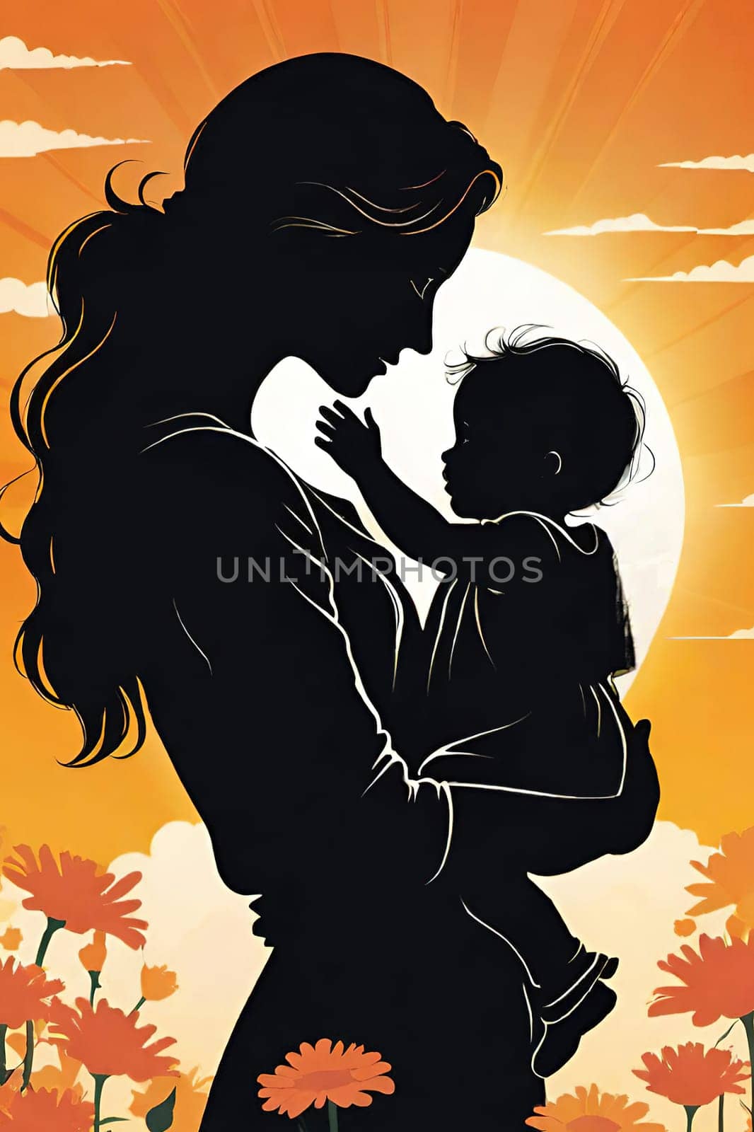 Mother's Day concept. Vector illustration. by yilmazsavaskandag