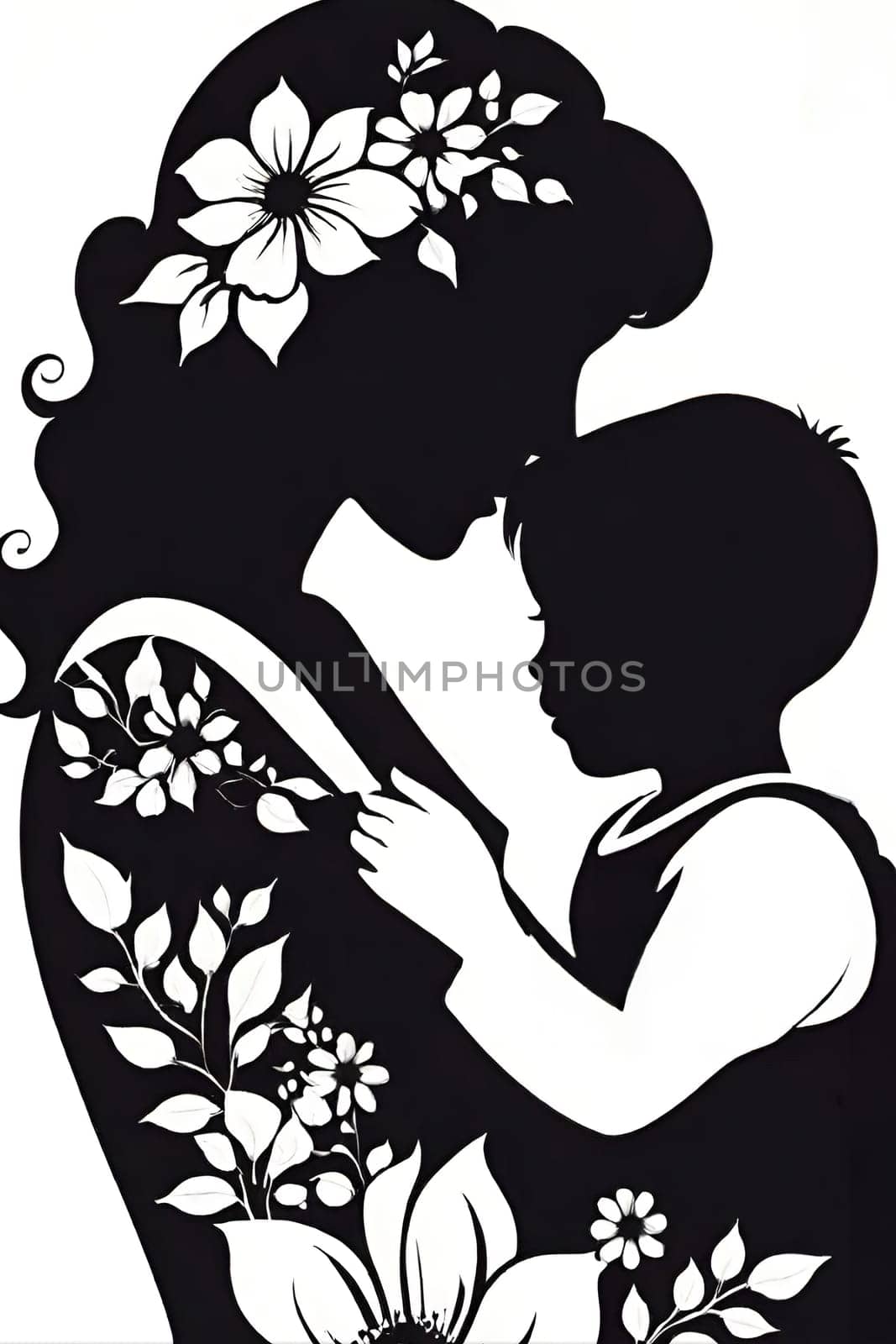 Mother's Day concept. Memories that reflect the loving bond between mothers and their children in a visual feast. An unforgettable celebration atmosphere.Mother and Child. Mother's Day with a Visual Feast.