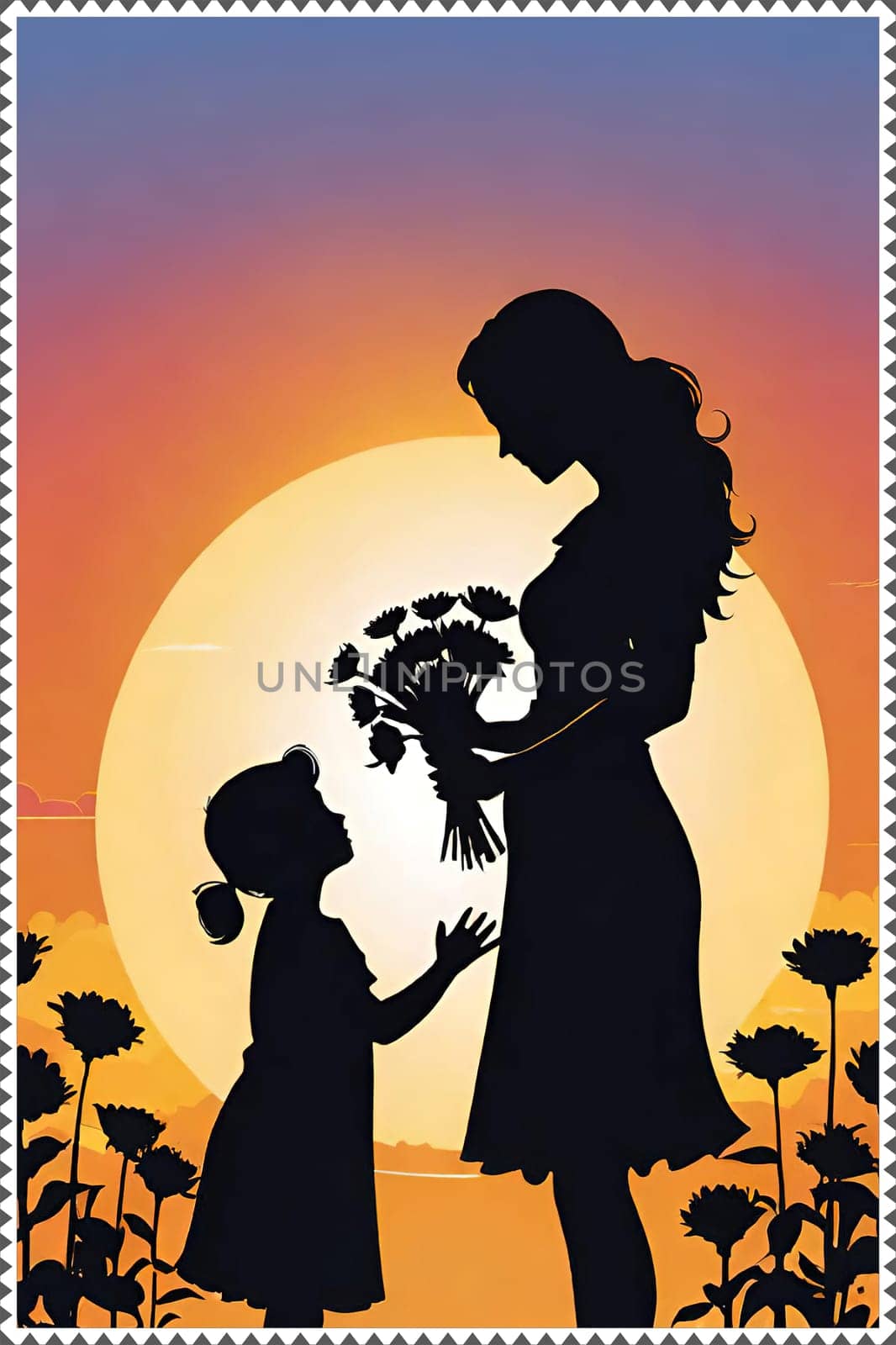 Mother's Day concept. Memories that reflect the loving bond between mothers and their children in a visual feast. An unforgettable celebration atmosphere.Mother and Child. Mother's Day with a Visual Feast.