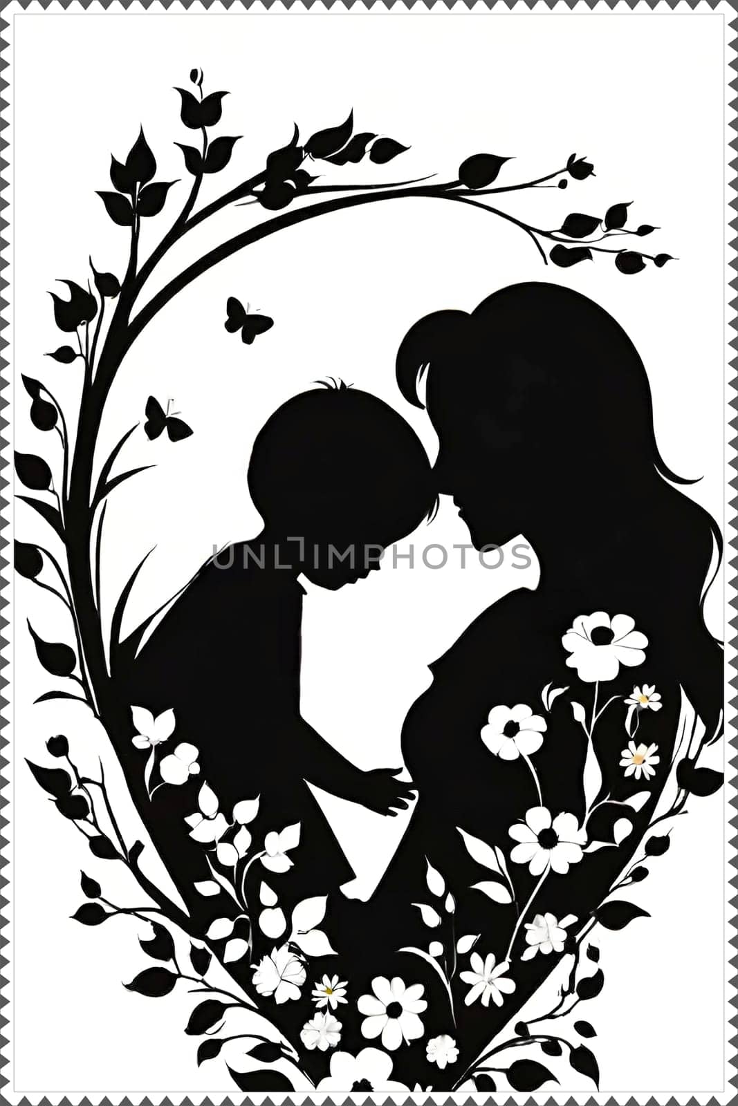 Mother's Day concept. Memories that reflect the loving bond between mothers and their children in a visual feast. An unforgettable celebration atmosphere.Mother and Child. Mother's Day with a Visual Feast.