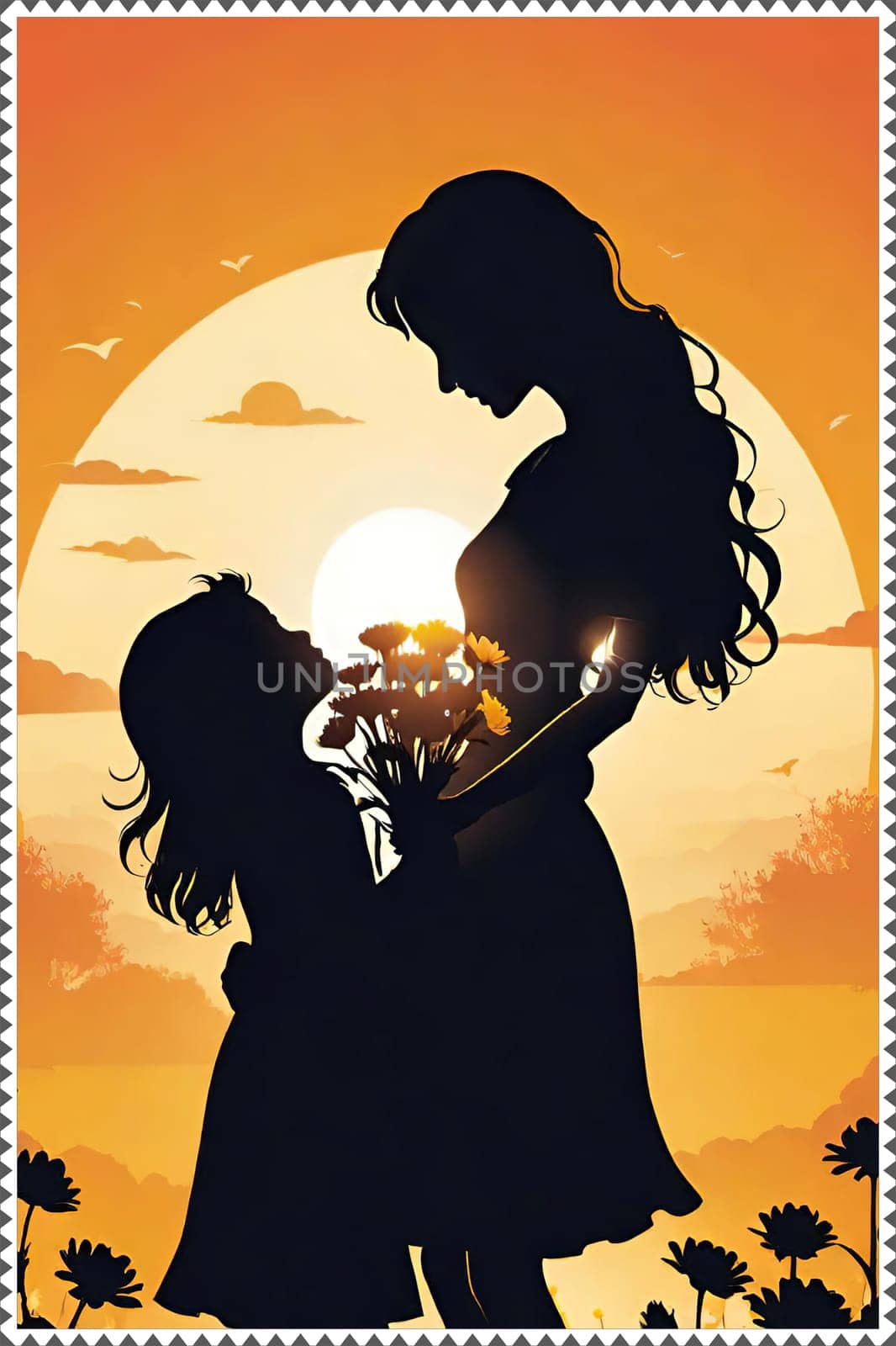 Mother's Day concept. Memories that reflect the loving bond between mothers and their children in a visual feast. An unforgettable celebration atmosphere.Mother and Child. Mother's Day with a Visual Feast.