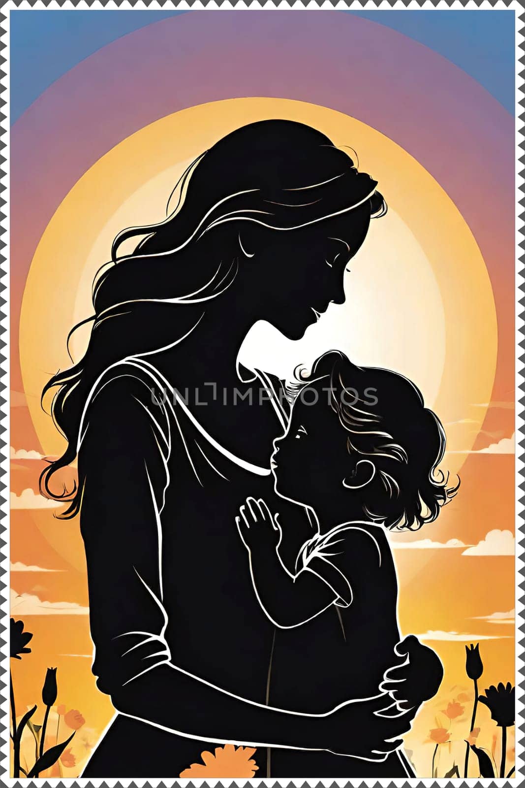 Mother's Day concept. Memories that reflect the loving bond between mothers and their children in a visual feast. An unforgettable celebration atmosphere.Mother and Child. Mother's Day with a Visual Feast.