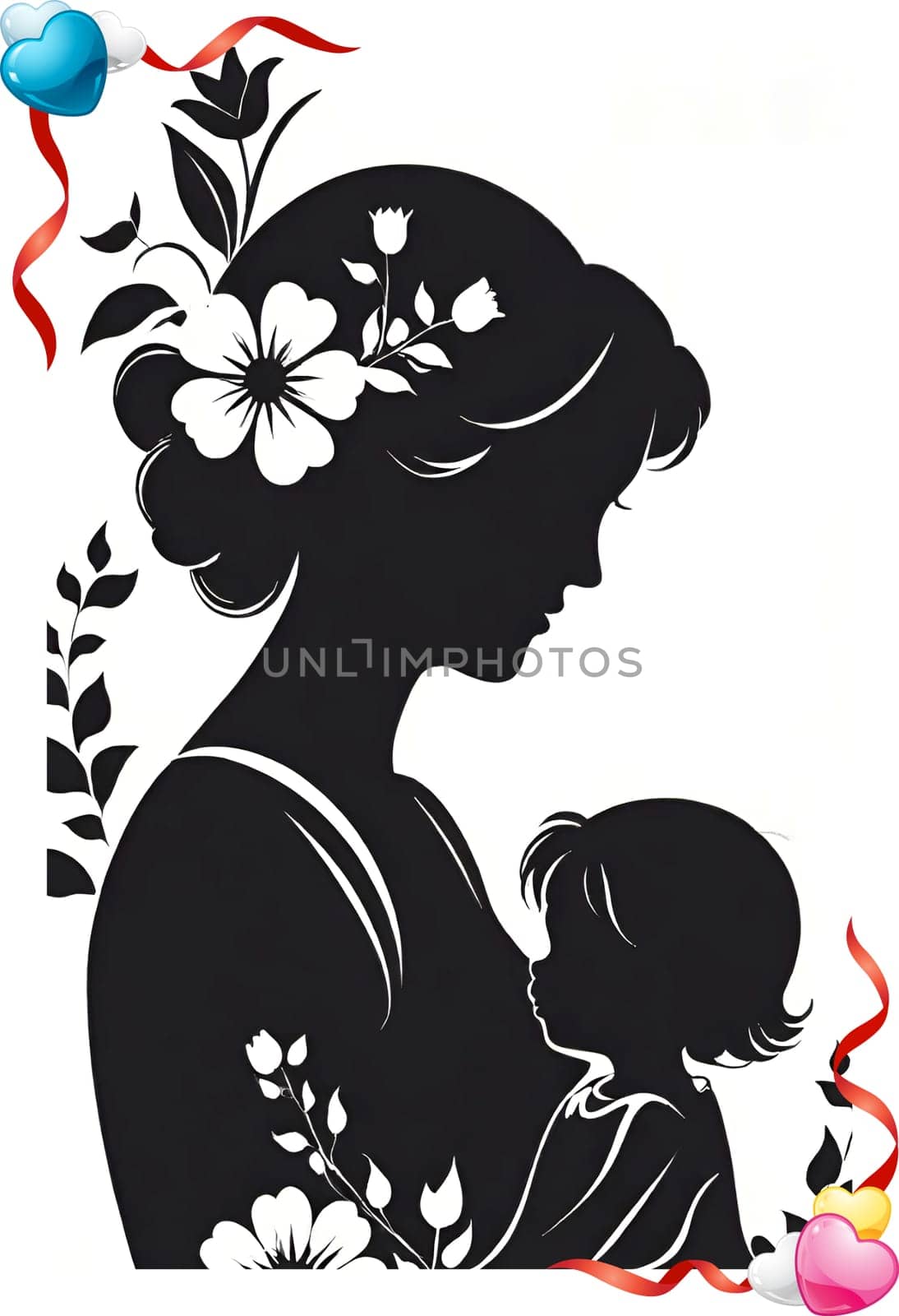 Mother's Day concept. Vector illustration. by yilmazsavaskandag