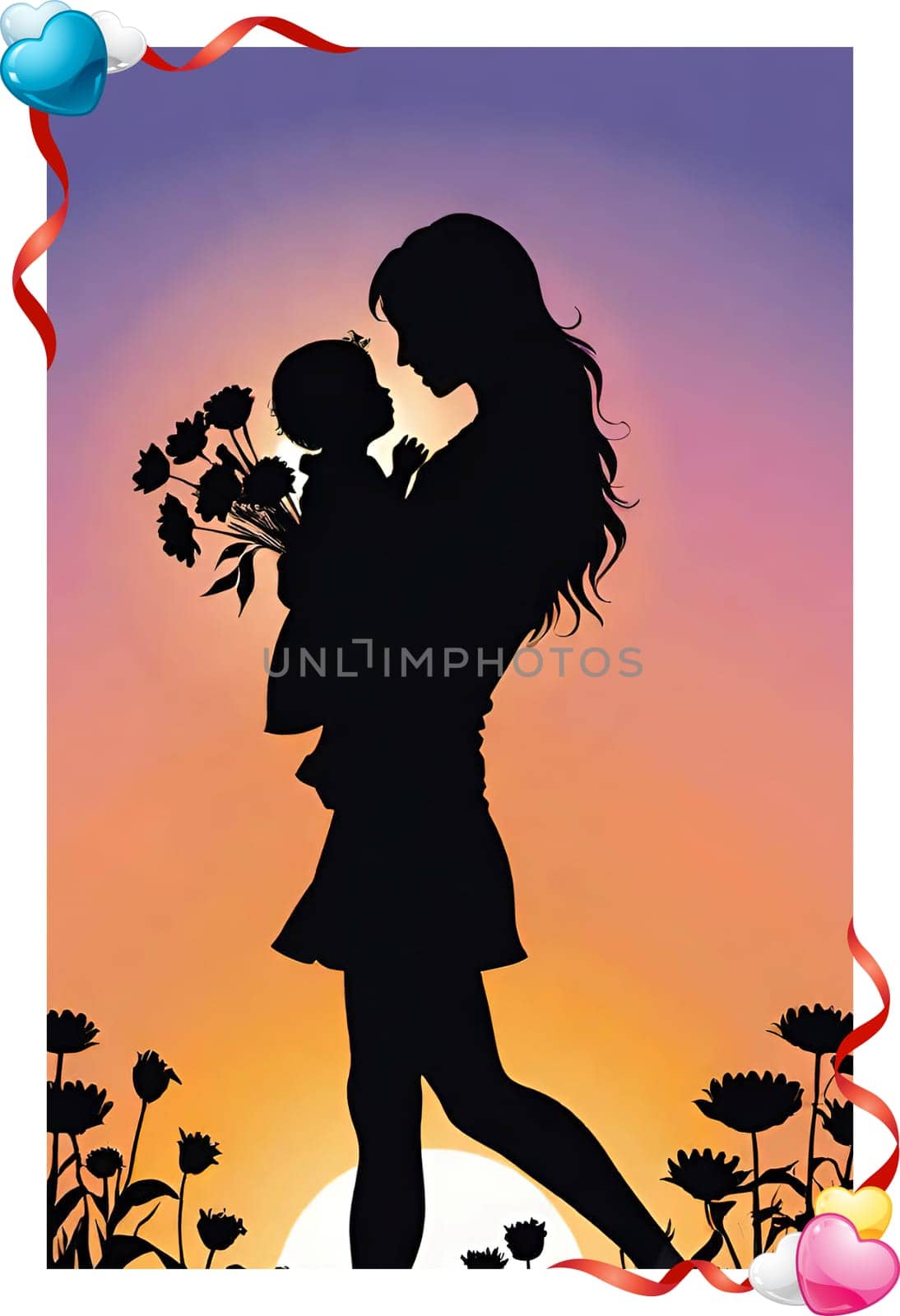 Mother's Day concept. Vector illustration. by yilmazsavaskandag