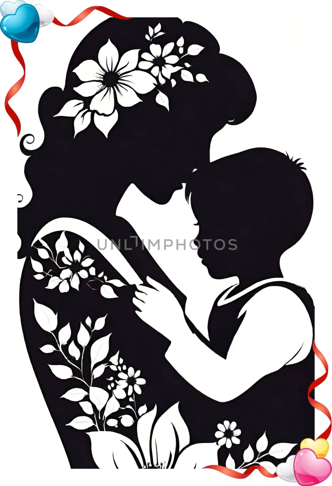 Mother's Day concept. Vector illustration. by yilmazsavaskandag