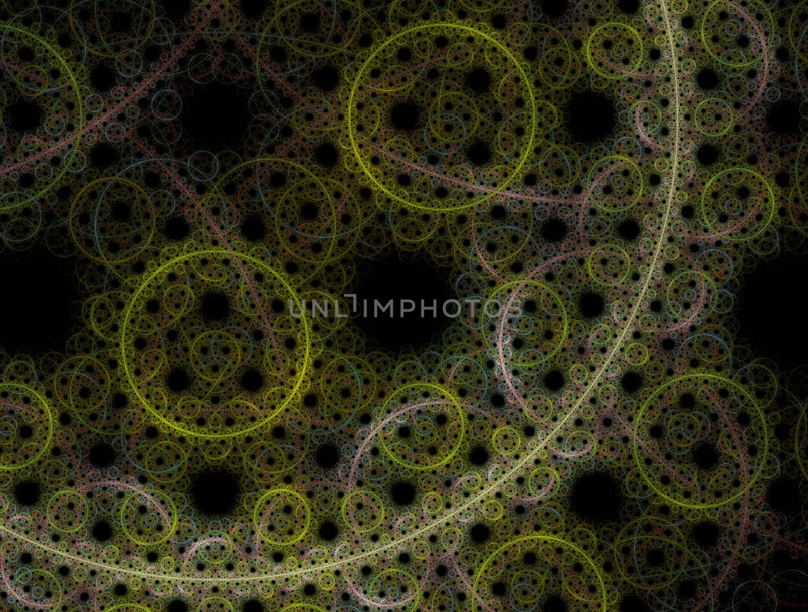 Imaginatory lush fractal texture image abstract background