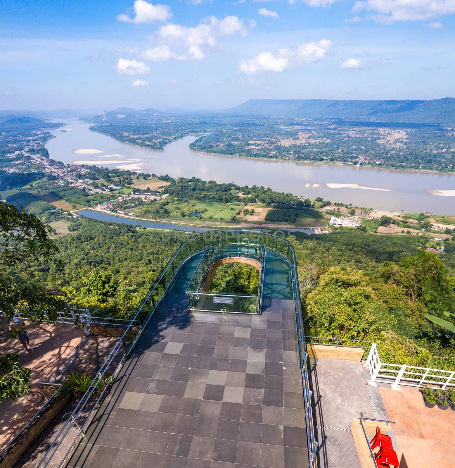 Skywalk Wat Pha Tak Suea in Nong Khai, Thailand, south east asia