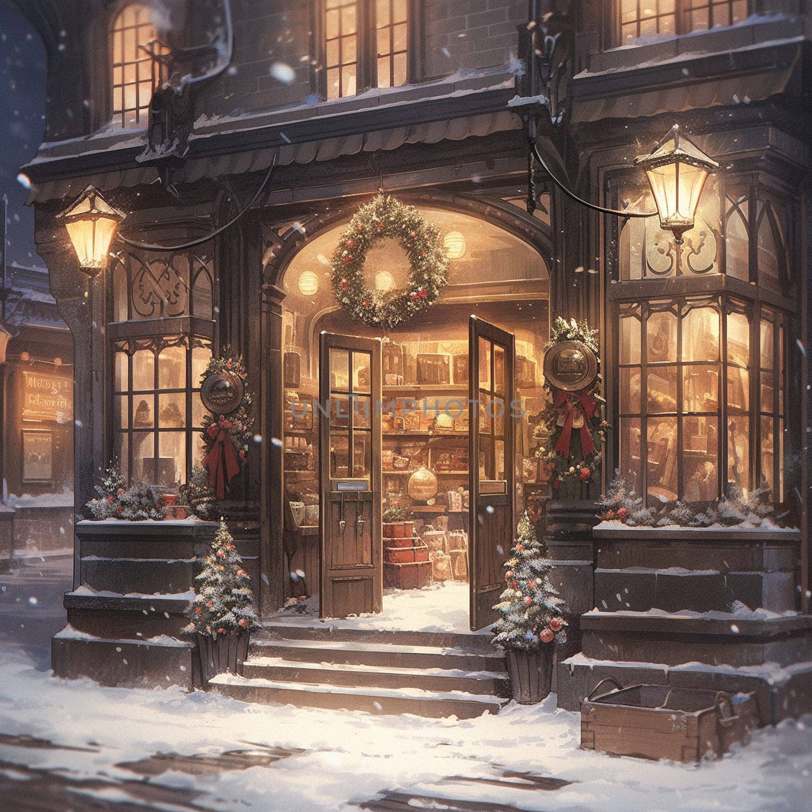 Beautiful Christmas street by NeuroSky