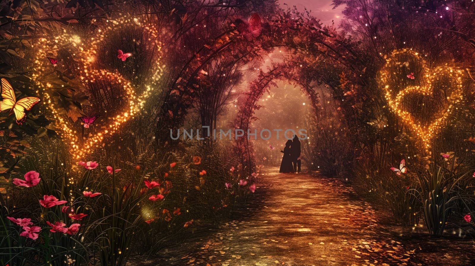 enchanted love forest in the valentines day pragma