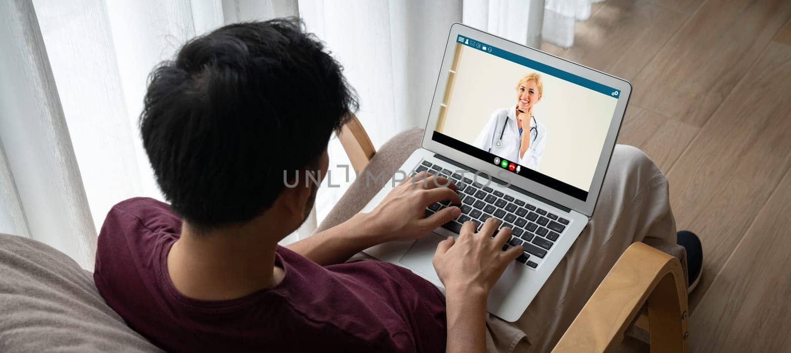 Doctor video call online by modish telemedicine software application by biancoblue